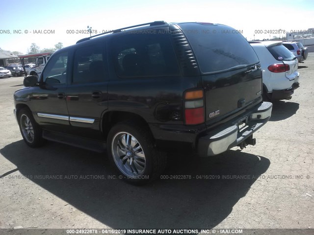 1GKEK13V04J115425 - 2004 GMC YUKON BLACK photo 3