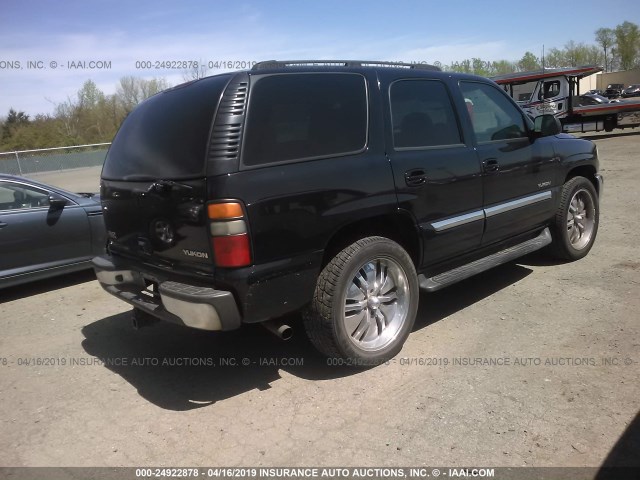 1GKEK13V04J115425 - 2004 GMC YUKON BLACK photo 4