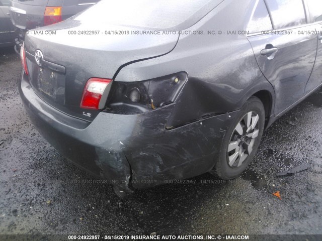 4T1BE46K48U763617 - 2008 TOYOTA CAMRY CE/LE/XLE/SE GRAY photo 6