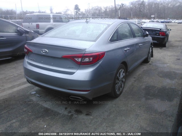 5NPE34AF3HH488611 - 2017 HYUNDAI SONATA SPORT/LIMITED GRAY photo 4