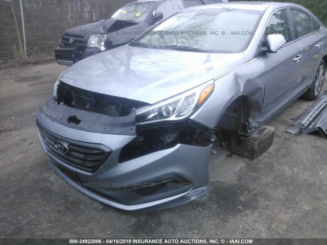 5NPE34AF3HH488611 - 2017 HYUNDAI SONATA SPORT/LIMITED GRAY photo 6