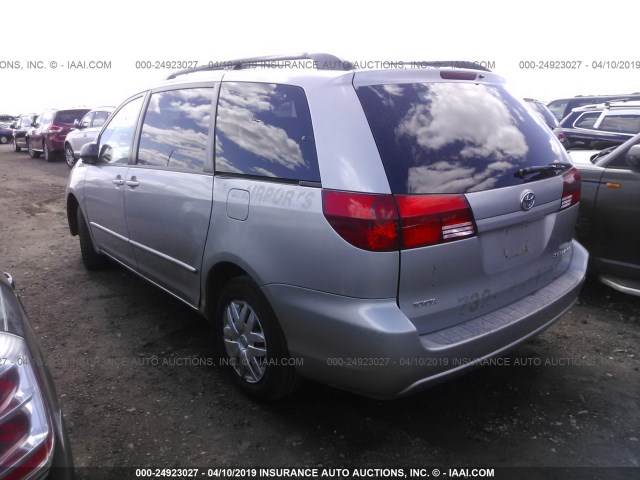 5TDZA23C05S381746 - 2005 TOYOTA SIENNA CE/LE SILVER photo 3