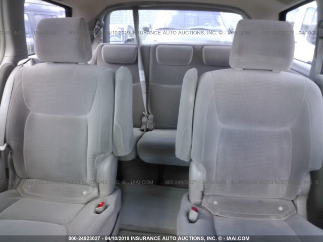 5TDZA23C05S381746 - 2005 TOYOTA SIENNA CE/LE SILVER photo 8