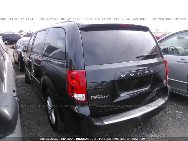 2C4RDGCG0FR548690 - 2015 DODGE GRAND CARAVAN SXT BLACK photo 3