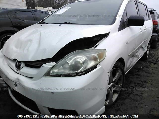 JM1CR293670146263 - 2007 MAZDA 5 WHITE photo 6