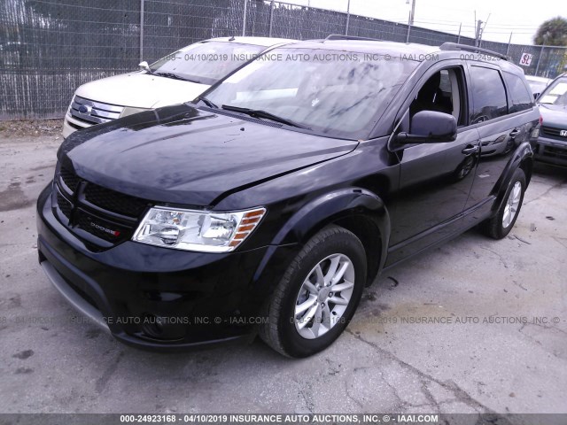 3C4PDCBG0FT743509 - 2015 DODGE JOURNEY SXT BLACK photo 2