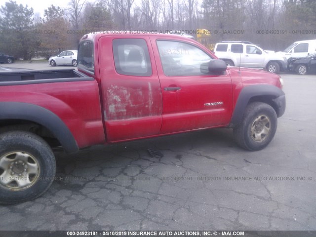 5TEUU42N25Z099319 - 2005 TOYOTA TACOMA ACCESS CAB წითელი ფოტო 4