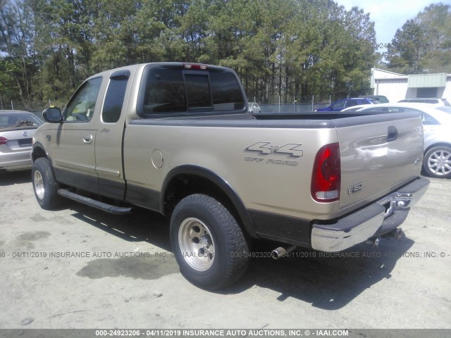 1FTRX18LXYNA13229 - 2000 FORD F150 BEIGE photo 3