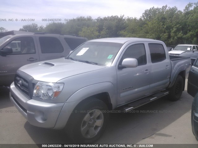 5TELU42N57Z398334 - 2007 TOYOTA TACOMA DOUBLE CAB 银色 照片 2