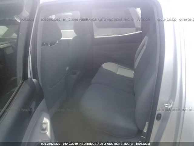 5TELU42N57Z398334 - 2007 TOYOTA TACOMA DOUBLE CAB 银色 照片 8