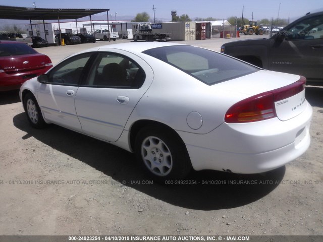 2B3HD46R02H282046 - 2002 DODGE INTREPID SE WHITE photo 3