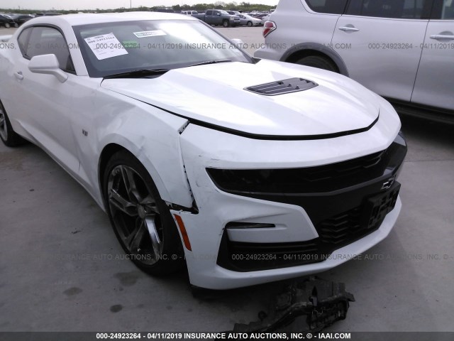 1G1FH1R78K0106510 - 2019 CHEVROLET CAMARO SS WHITE photo 6