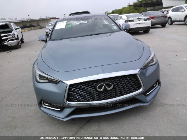 JN1EV7EK4KM230472 - 2019 INFINITI Q60 LUXE Light Blue photo 6