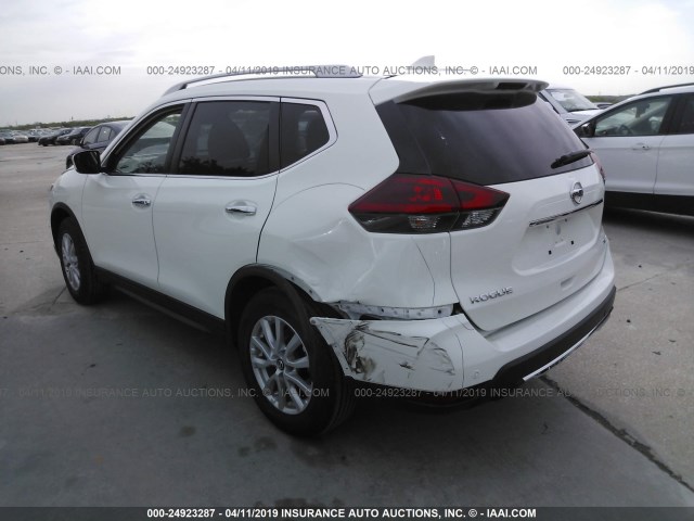 KNMAT2MT6KP535890 - 2019 NISSAN ROGUE S/SV WHITE photo 3