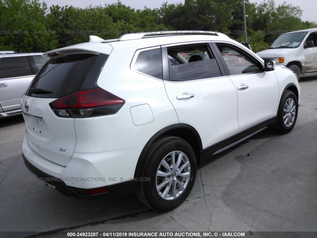 KNMAT2MT6KP535890 - 2019 NISSAN ROGUE S/SV WHITE photo 4