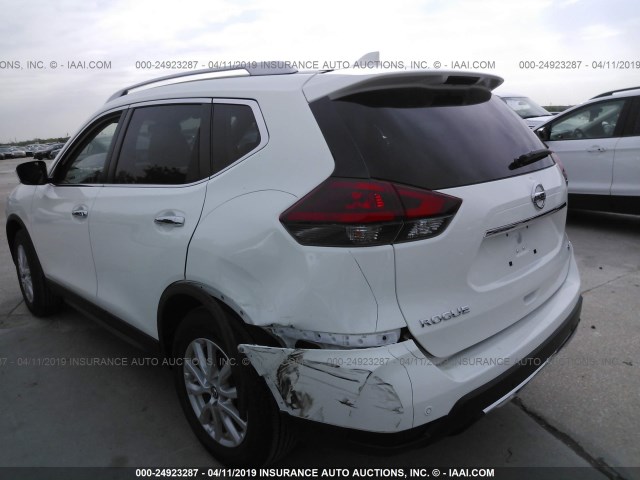 KNMAT2MT6KP535890 - 2019 NISSAN ROGUE S/SV WHITE photo 6