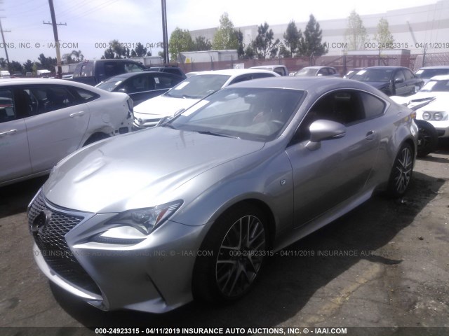 JTHHA5BC8H5005111 - 2017 LEXUS RC 200T SILVER photo 2