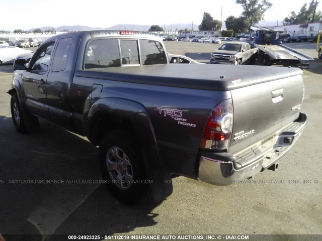 5TFTU4GN7BX006446 - 2011 TOYOTA TACOMA PRERUNNER ACCESS CAB GRAY photo 3