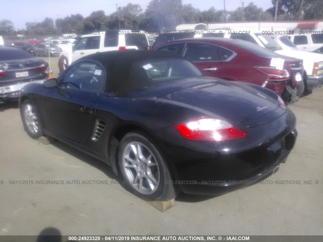 WP0CA29885U711251 - 2005 PORSCHE BOXSTER BLACK photo 3