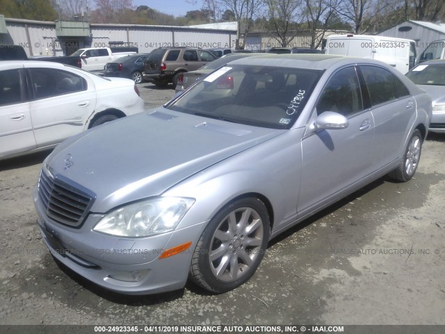 WDDNG86X98A194186 - 2008 MERCEDES-BENZ S 550 4MATIC SILVER photo 2