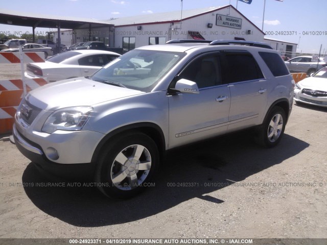 1GKER23748J294741 - 2008 GMC ACADIA SLT-1 SILVER photo 2