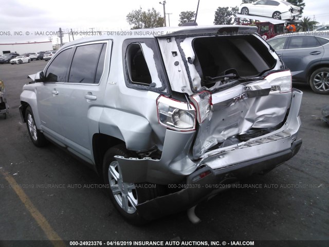 2GKALMEK4F6306734 - 2015 GMC TERRAIN SLE SILVER photo 3