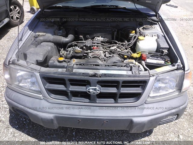 JF1SF6353YG702923 - 2000 SUBARU FORESTER L SILVER photo 10