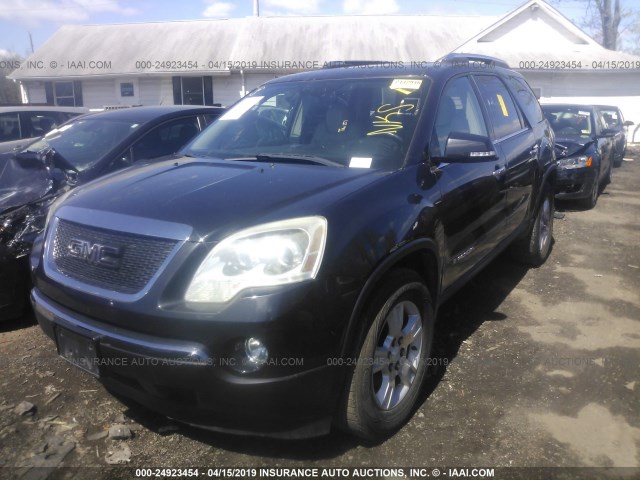 1GKEV23707J142613 - 2007 GMC ACADIA SLT-1 BLACK photo 2