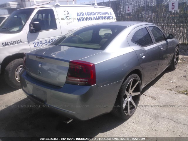 2B3LA43R77H640564 - 2007 DODGE CHARGER SE/SXT SILVER photo 4