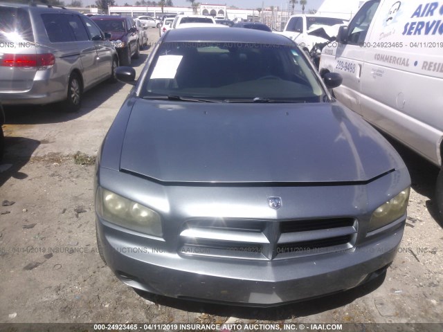 2B3LA43R77H640564 - 2007 DODGE CHARGER SE/SXT SILVER photo 6