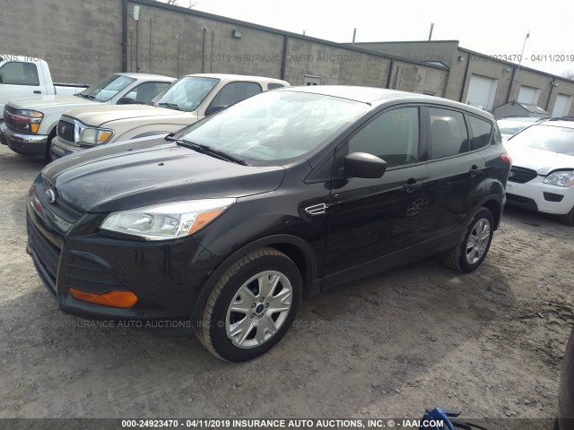 1FMCU0F79DUA70970 - 2013 FORD ESCAPE S BLACK photo 2