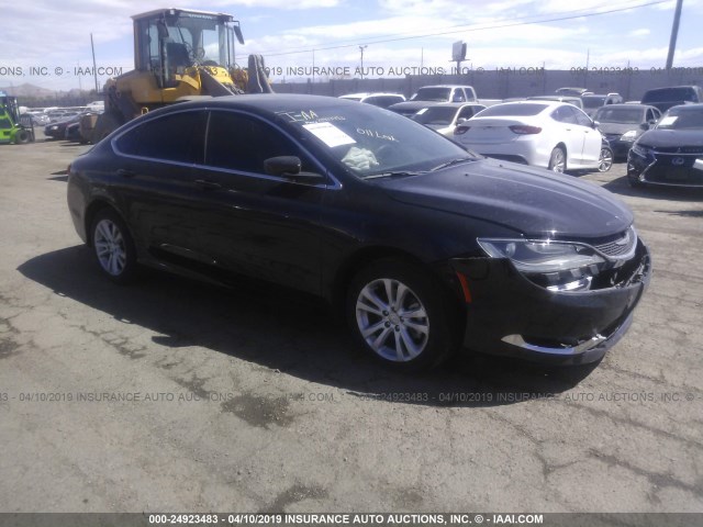 1C3CCCAB6GN113278 - 2016 CHRYSLER 200 LIMITED BLACK photo 1