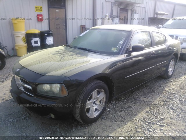 2B3KA43G37H787572 - 2007 DODGE CHARGER SE/SXT BLACK photo 2