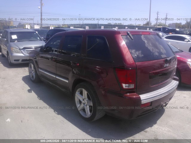 1J8HR78338C123276 - 2008 JEEP GRAND CHEROKEE SRT-8 MAROON photo 3