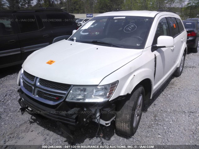 3C4PDCBG2CT310849 - 2012 DODGE JOURNEY SXT WHITE photo 2