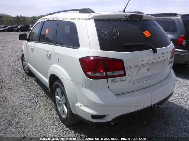 3C4PDCBG2CT310849 - 2012 DODGE JOURNEY SXT WHITE photo 3