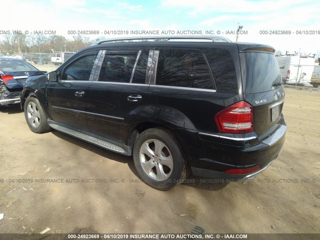 4JGBF7BE4CA798439 - 2012 MERCEDES-BENZ GL 450 4MATIC BLACK photo 3