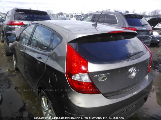 KMHCU5AE5CU030841 - 2012 HYUNDAI ACCENT GLS/GS/SE BEIGE photo 3