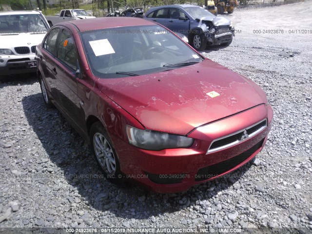 JA32U2FUXAU018632 - 2010 MITSUBISHI LANCER ES/ES SPORT RED photo 1