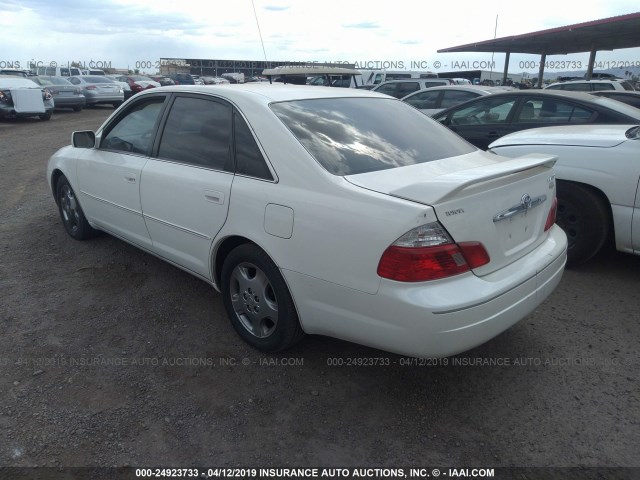 4T1BF28B93U298338 - 2003 TOYOTA AVALON XL/XLS WHITE photo 3