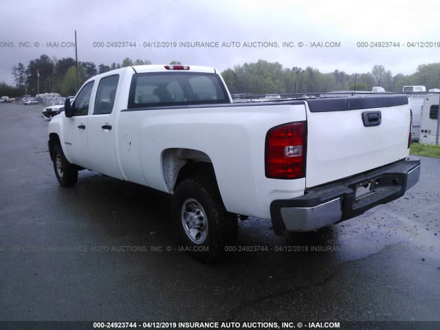 1GBHK33K18F204542 - 2008 CHEVROLET SILVERADO K3500 WHITE photo 3