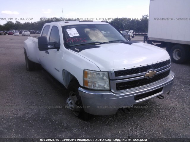 1GC4KZC84BF149528 - 2011 CHEVROLET SILVERADO K3500 WHITE photo 1