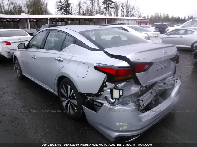 1N4BL4EV8KC207917 - 2019 NISSAN ALTIMA SL SILVER photo 3