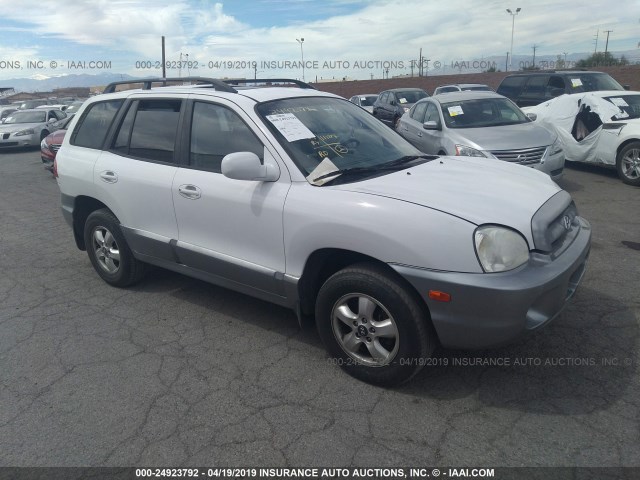 KM8SC73E96U110090 - 2006 HYUNDAI SANTA FE GLS/LIMITED WHITE photo 1