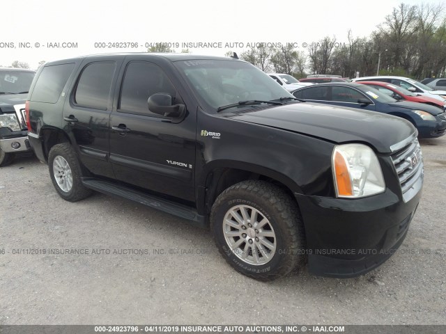 1GKFK13518R175399 - 2008 GMC YUKON HYBRID BLACK photo 1