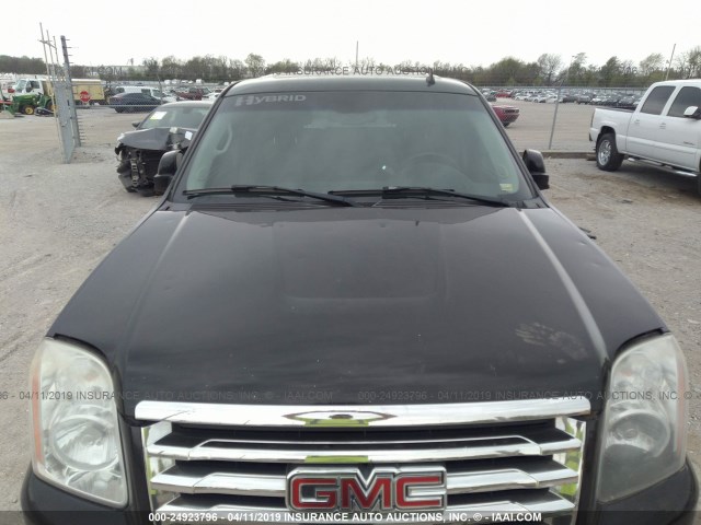 1GKFK13518R175399 - 2008 GMC YUKON HYBRID BLACK photo 6