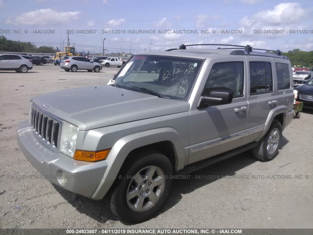 1J8HH58N18C218895 - 2008 JEEP COMMANDER LIMITED GRAY photo 2