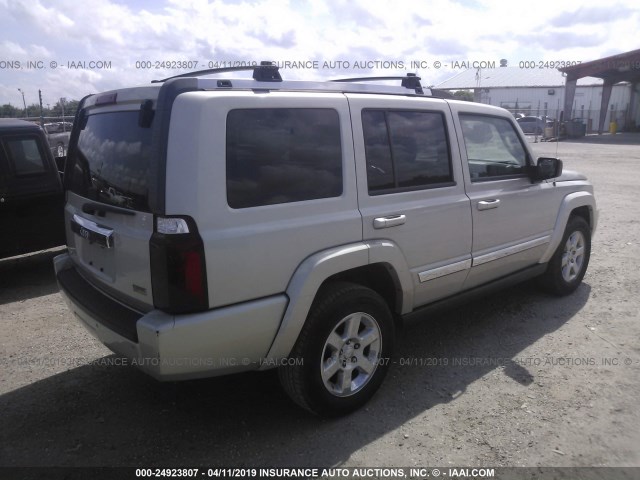 1J8HH58N18C218895 - 2008 JEEP COMMANDER LIMITED GRAY photo 4