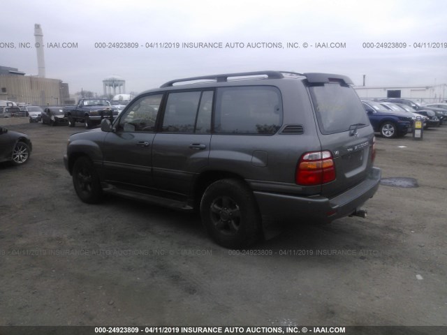 JT3HT05J1Y0117016 - 2000 TOYOTA LAND CRUISER  GRAY photo 3