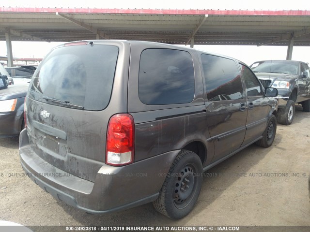 1GNDV23W98D162574 - 2008 CHEVROLET UPLANDER LS Dark Brown photo 4